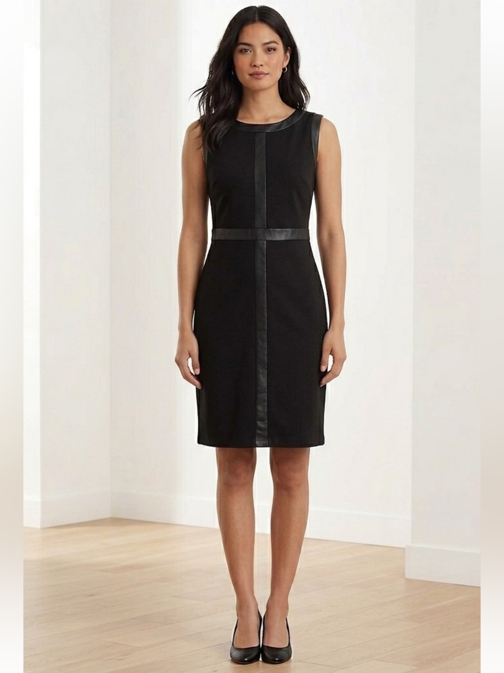 Roz & Ali || Woman’s Elegant Black Sleeveless Dress Sz 6